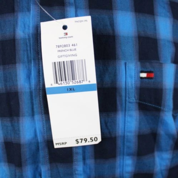 Tommy Hilfiger Men's Button Down Shirt XL Blue - Picture 5 of 6